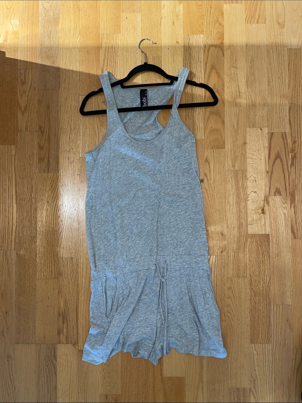 Bobi gray jersey cotton romper size small